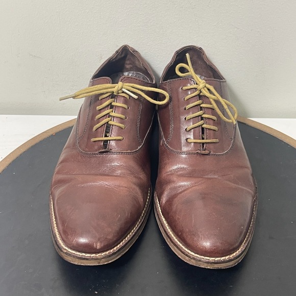 Cole Haan Oxford Shoes Men 7.5M Brown Leather Lace-Up Dress Business Casual - Picture 3 of 12